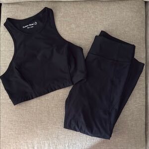 Outdoor Voices Black Activewear Set